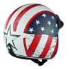 Held BLACK BOB klasická jet helma US-Flag bílá vel.S